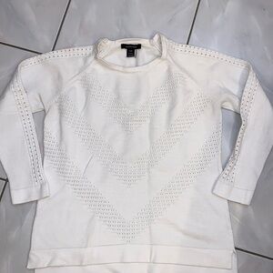 Alison Sheri White Sweater
